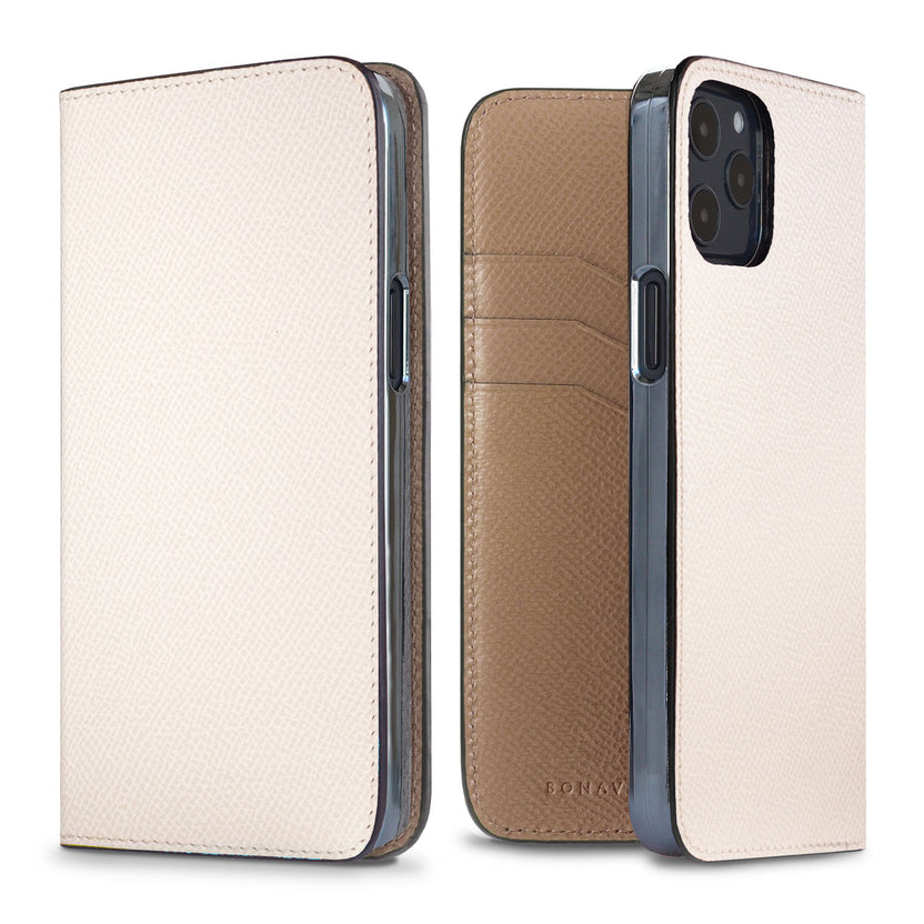 (iPhone 12 / 12 Pro) Diary Case Nobile Leather