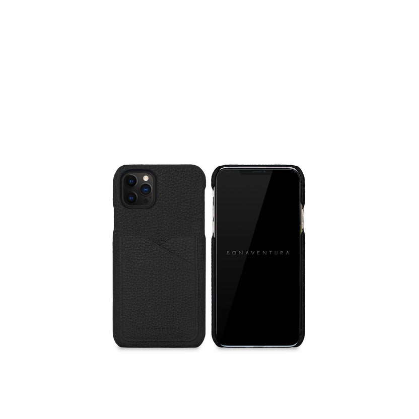 (iPhone 12 / 12 Pro) 백 커버 케이스 수축 가죽