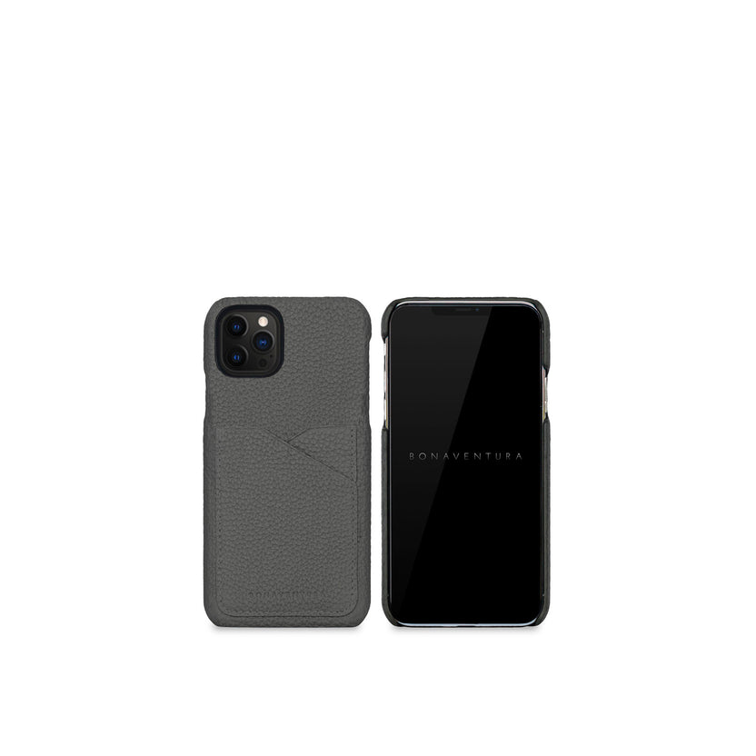 (iPhone 12 / 12 Pro) 백 커버 케이스 수축 가죽