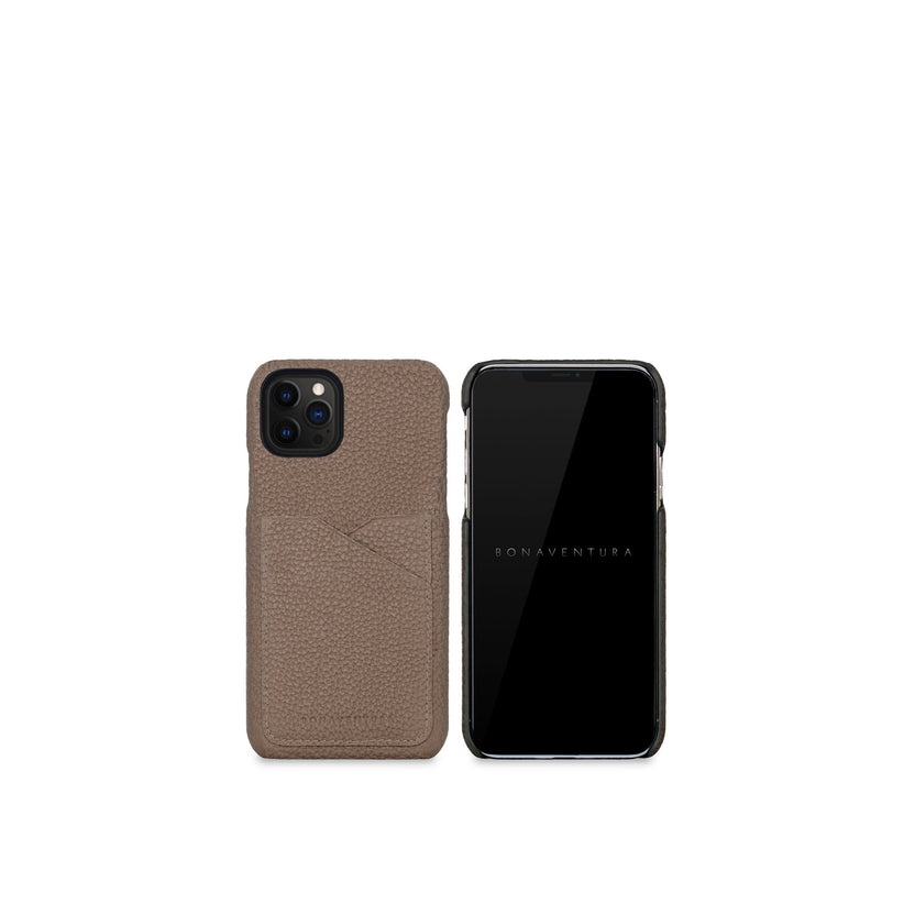 (iPhone 12 / 12 Pro) 백 커버 케이스 수축 가죽