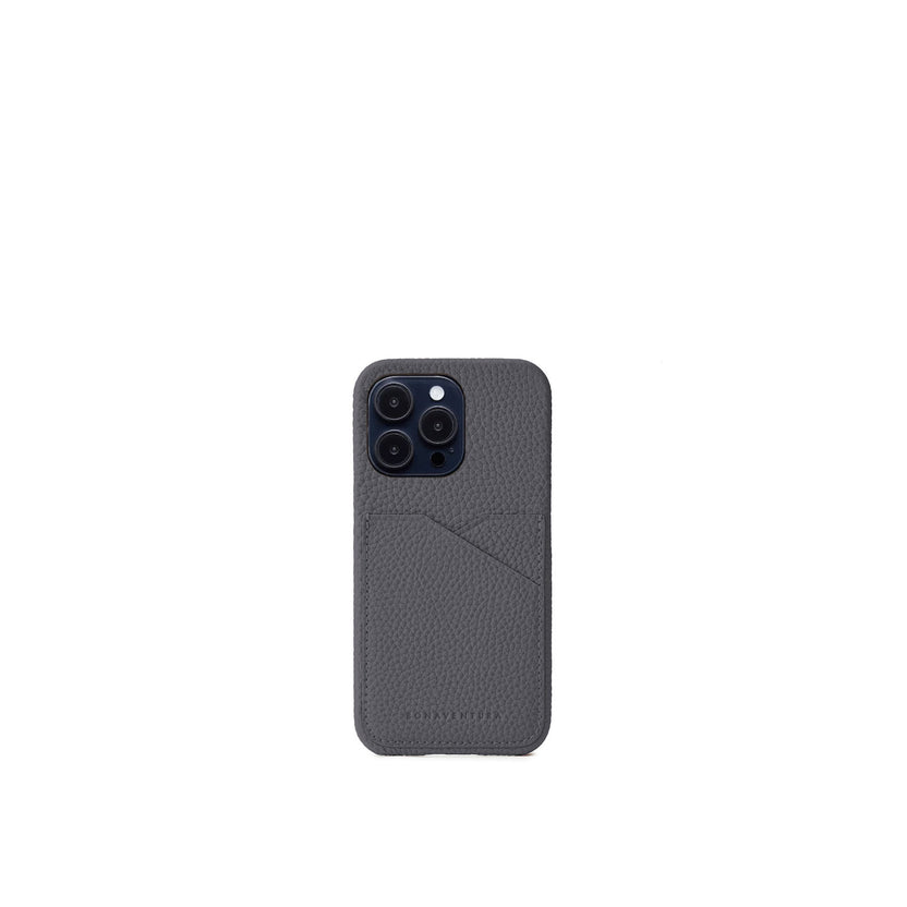 (iPhone 14 Pro) Back Cover Case Shrink Leather