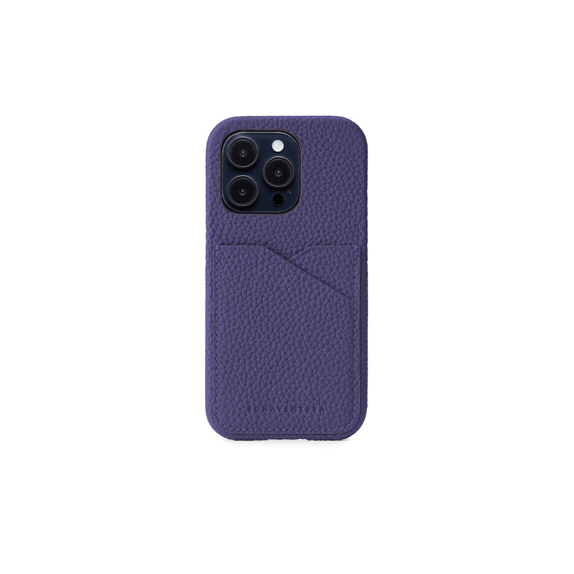 (iPhone 14 Pro) Back Cover Case Shrink Leather