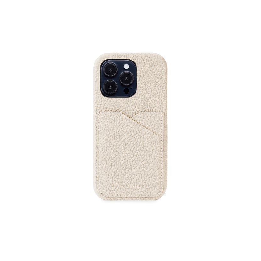 (iPhone 14 Pro) Back Cover Case Shrink Leather