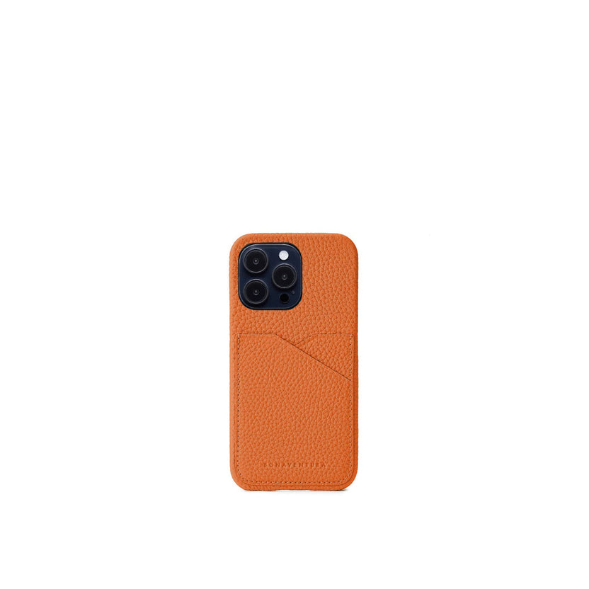 (iPhone 14 Pro) Back Cover Case Shrink Leather