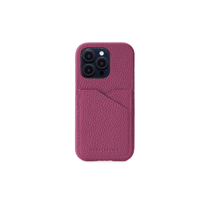(iPhone 14 Pro) Back Cover Case Shrink Leather