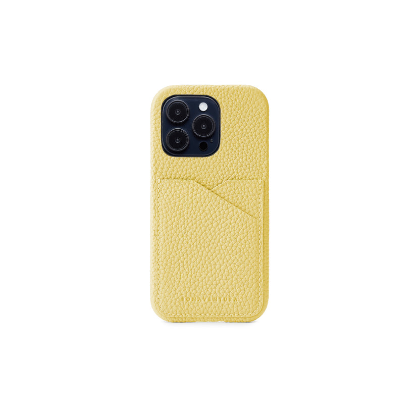 (iPhone 14 Pro) Back Cover Case Shrink Leather